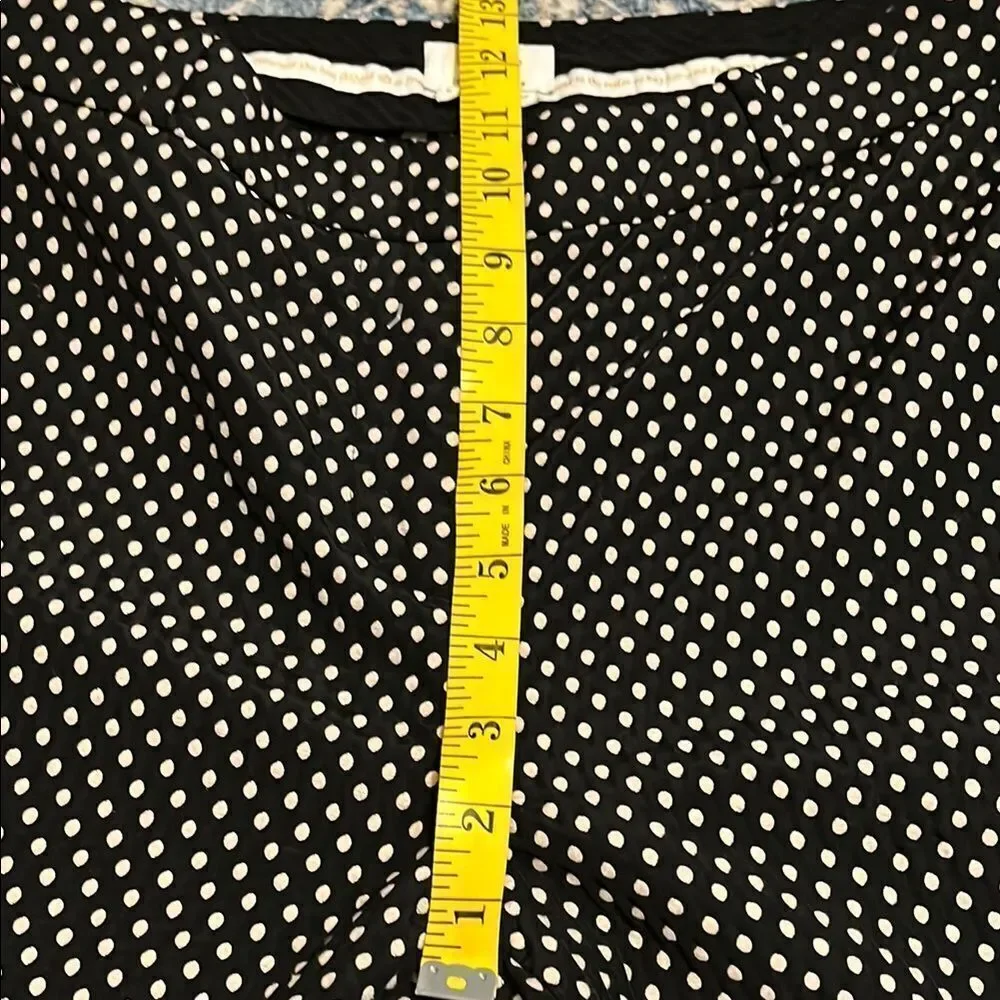 Kate Spade Margaux Cafe Dot Cropped Polka Dot Design Textured Pockets Pants